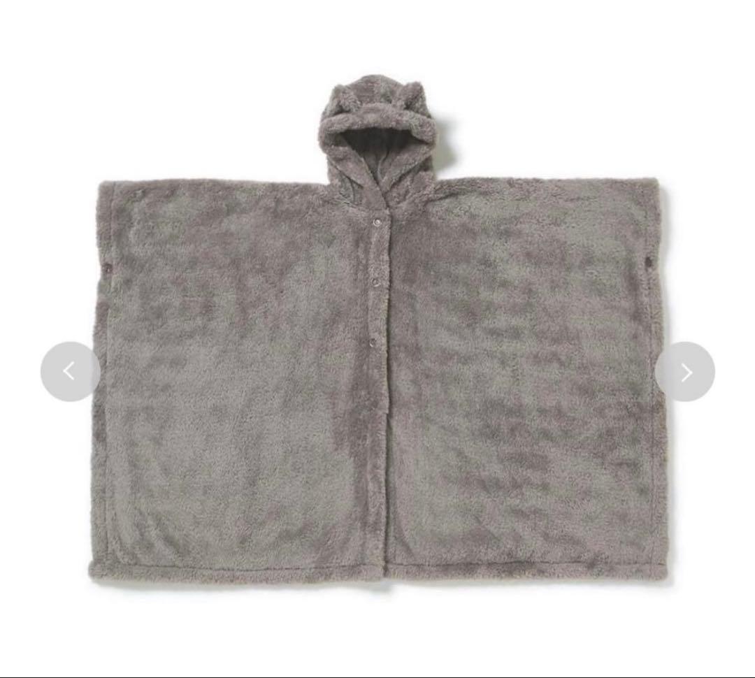 らて　gelato pique 【Sleep】CAT着る毛布　黒猫