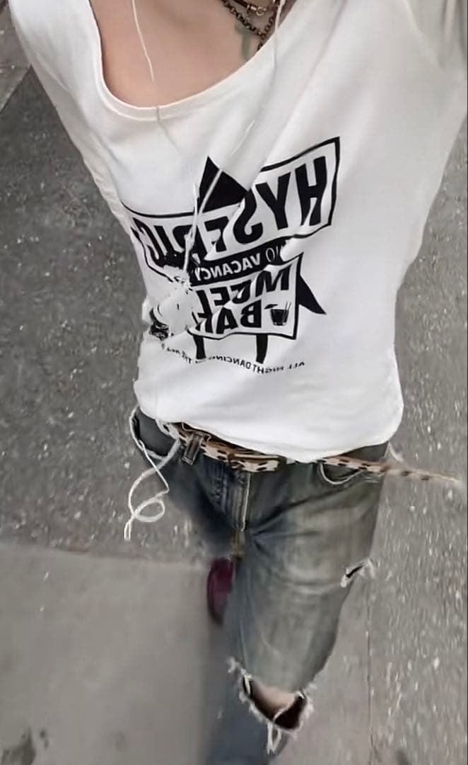 【希少】90s ヒステリックグラマー　ロンT グランジ　y2k archive