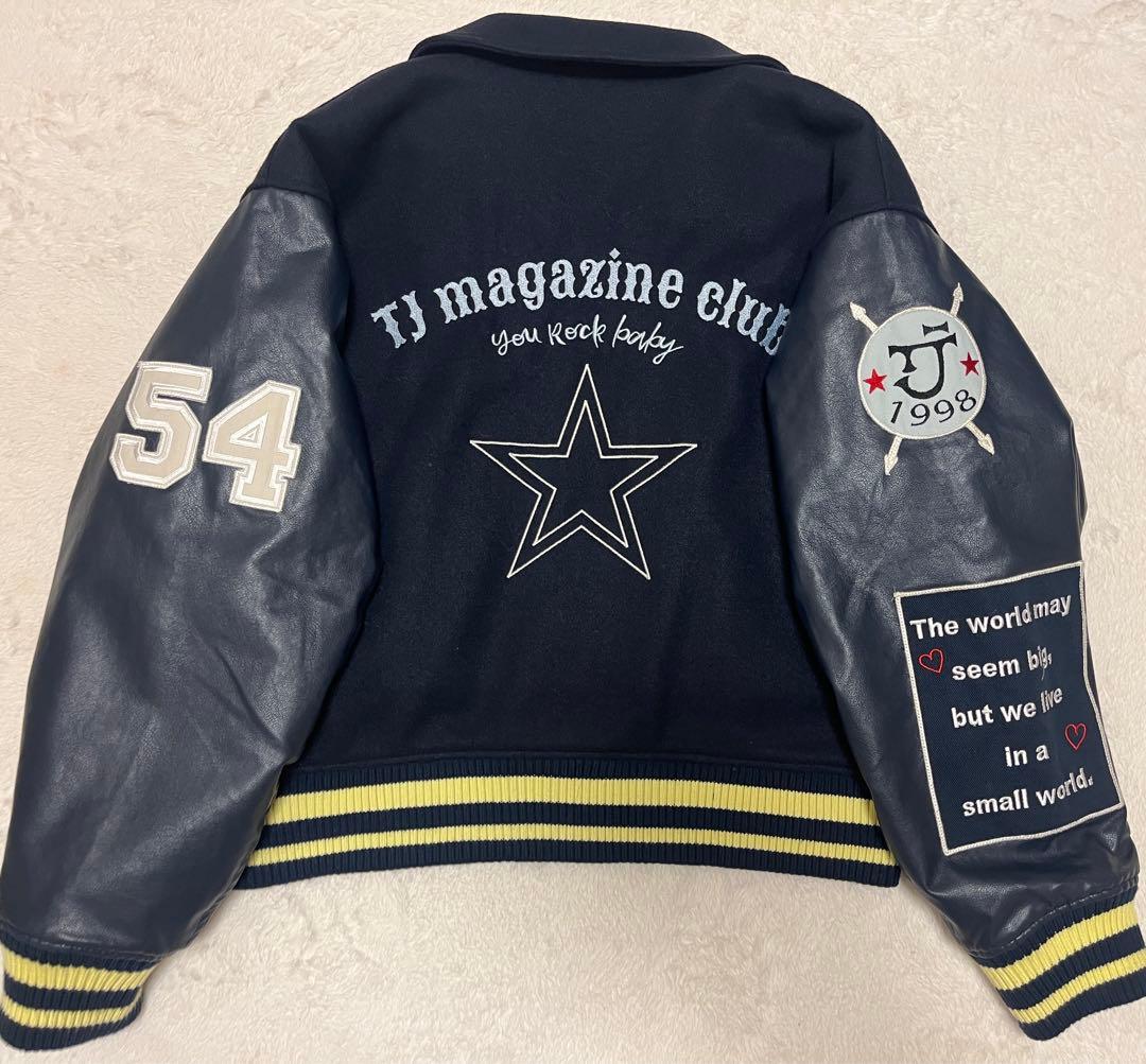 TINAJOJUN オリジナルワッペンスタジャン ネイビー