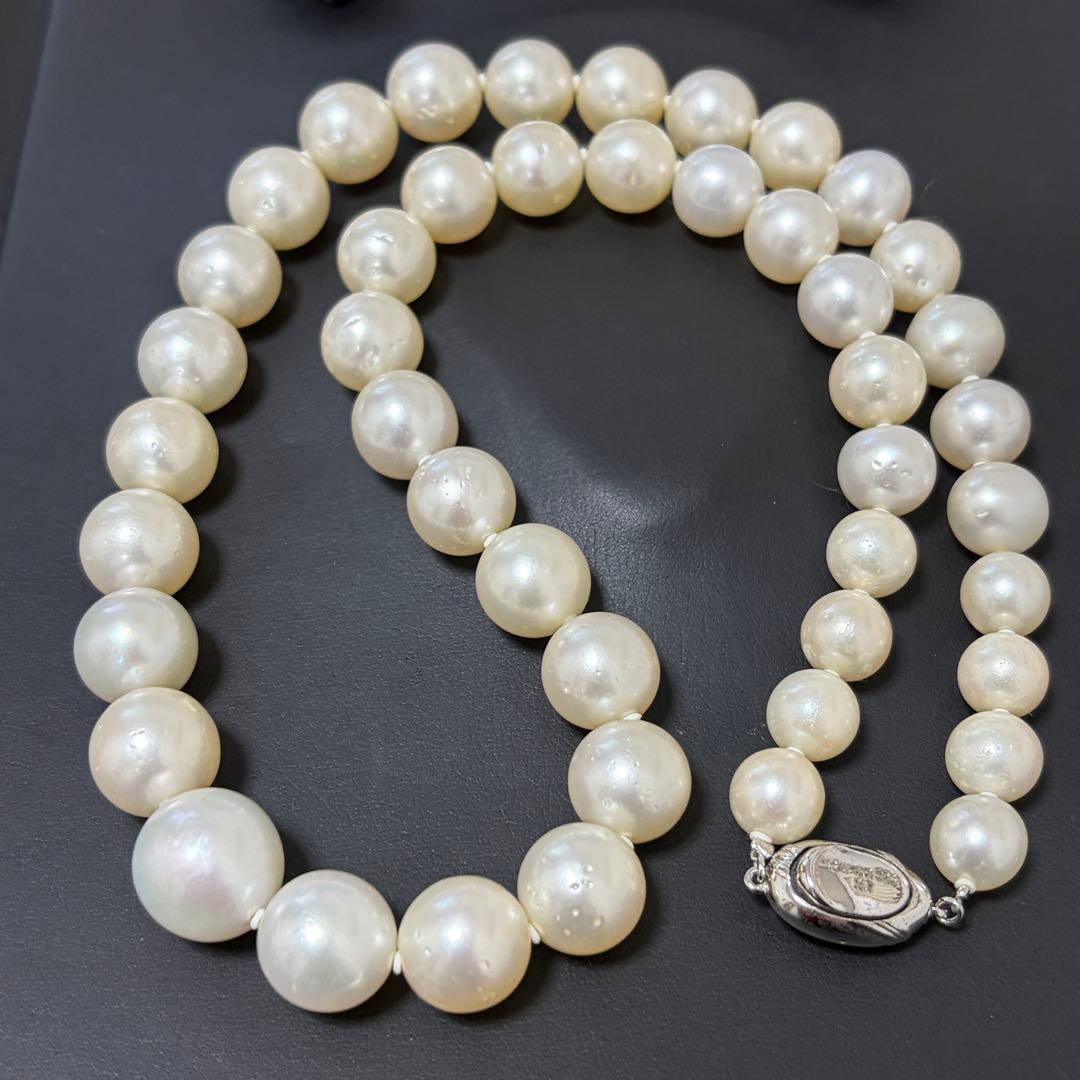 本真珠　SV925 パール ネックレス 52cm P10〜13mm 85g