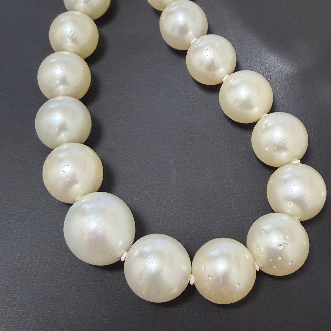 本真珠　SV925 パール ネックレス 52cm P10〜13mm 85g