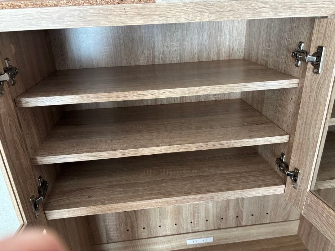 LOWYA スリムキッチン収納　食器棚　レンジ台収納棚ラック　1年使用