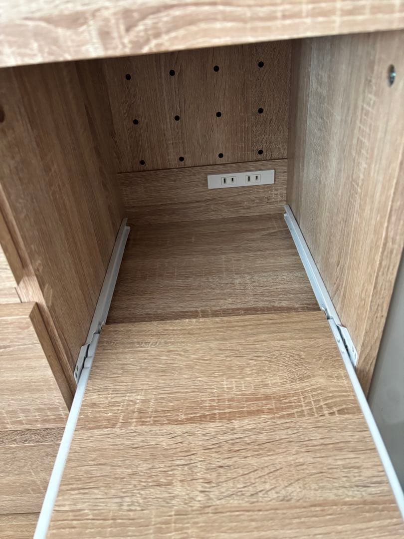 LOWYA スリムキッチン収納　食器棚　レンジ台収納棚ラック　1年使用