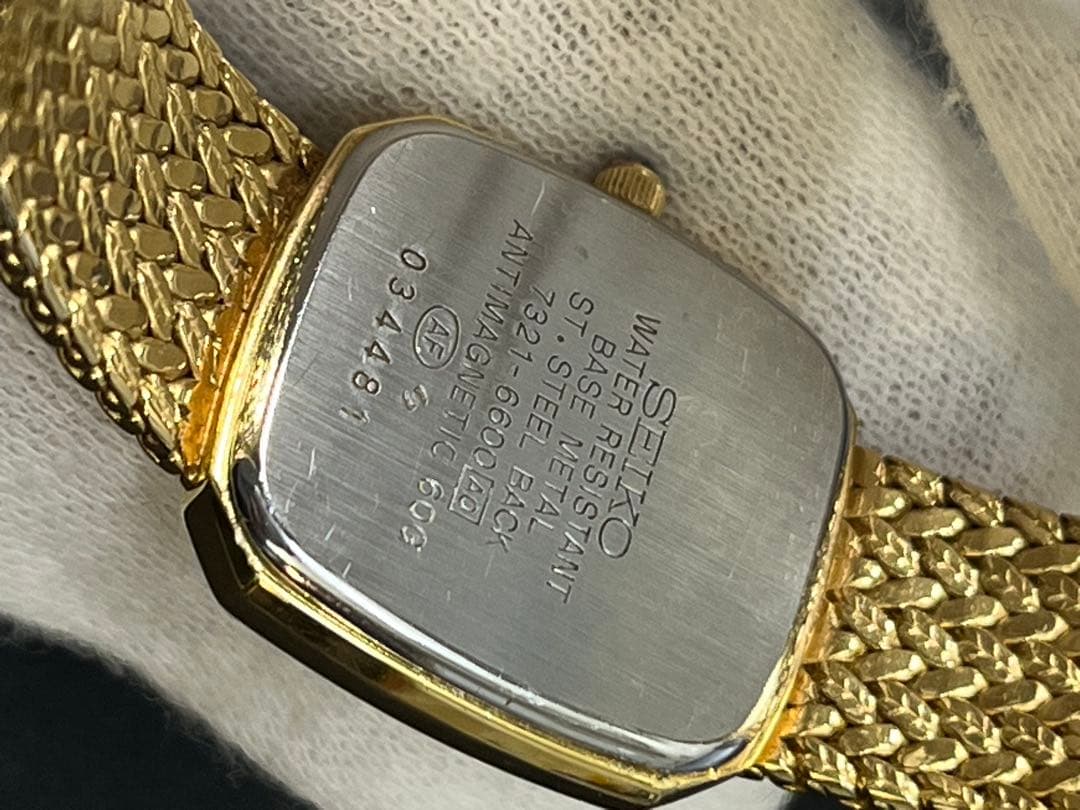 SEIKO セイコー　エクセリーヌ　文字盤ダイヤ7321-6600 レディース