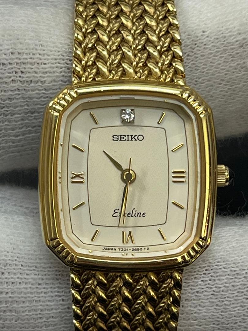 SEIKO セイコー　エクセリーヌ　文字盤ダイヤ7321-6600 レディース