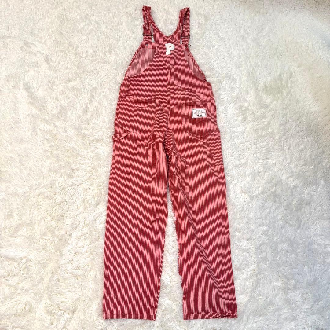 ピンクハウス オーバーオール サロペットオールインワン うさぎ 刺繍 ワッペン