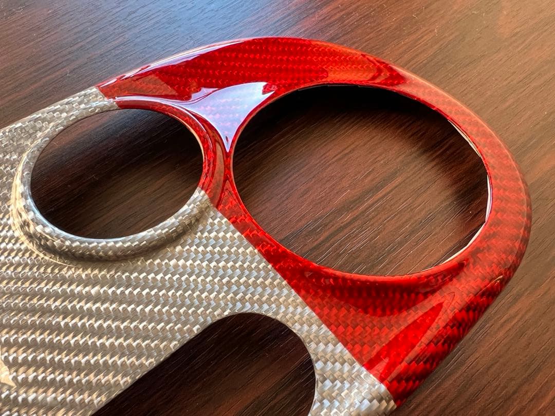 アバルト エアコン パネルカバー(オート) リアルカーボン シリーズ5、4、3