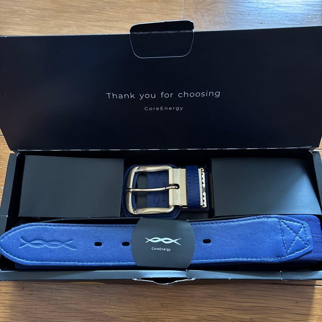 コアエナジー　ベルト　ゴールド×ロイヤルブルー