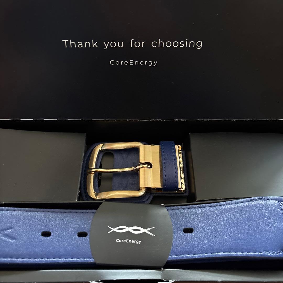 コアエナジー　ベルト　ゴールド×ロイヤルブルー