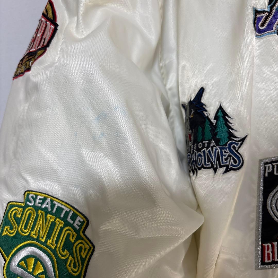 90s NBA 全チームロゴ オールチーム 中綿ジャケット スタジャン