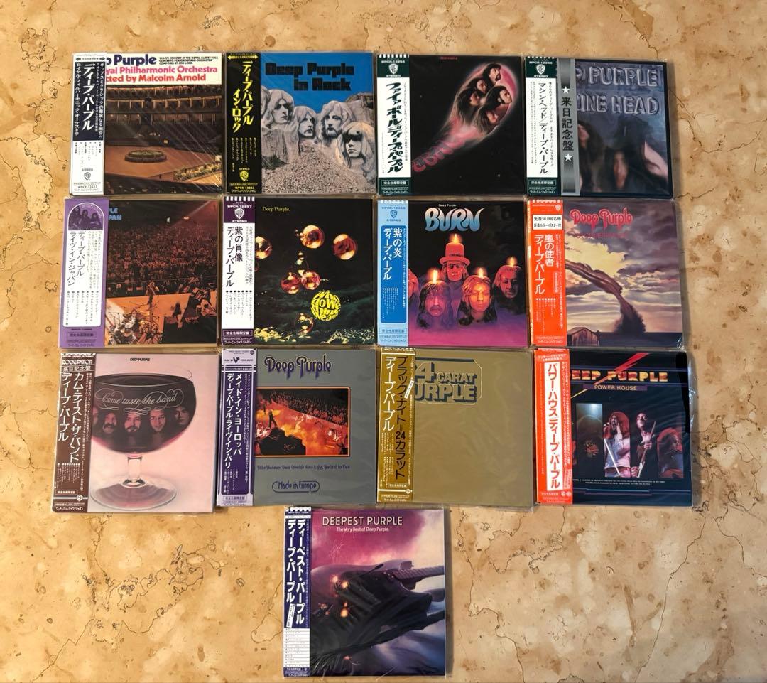 【レア・未使用・紙ジャケCD】ディープ・パープル 13タイトル