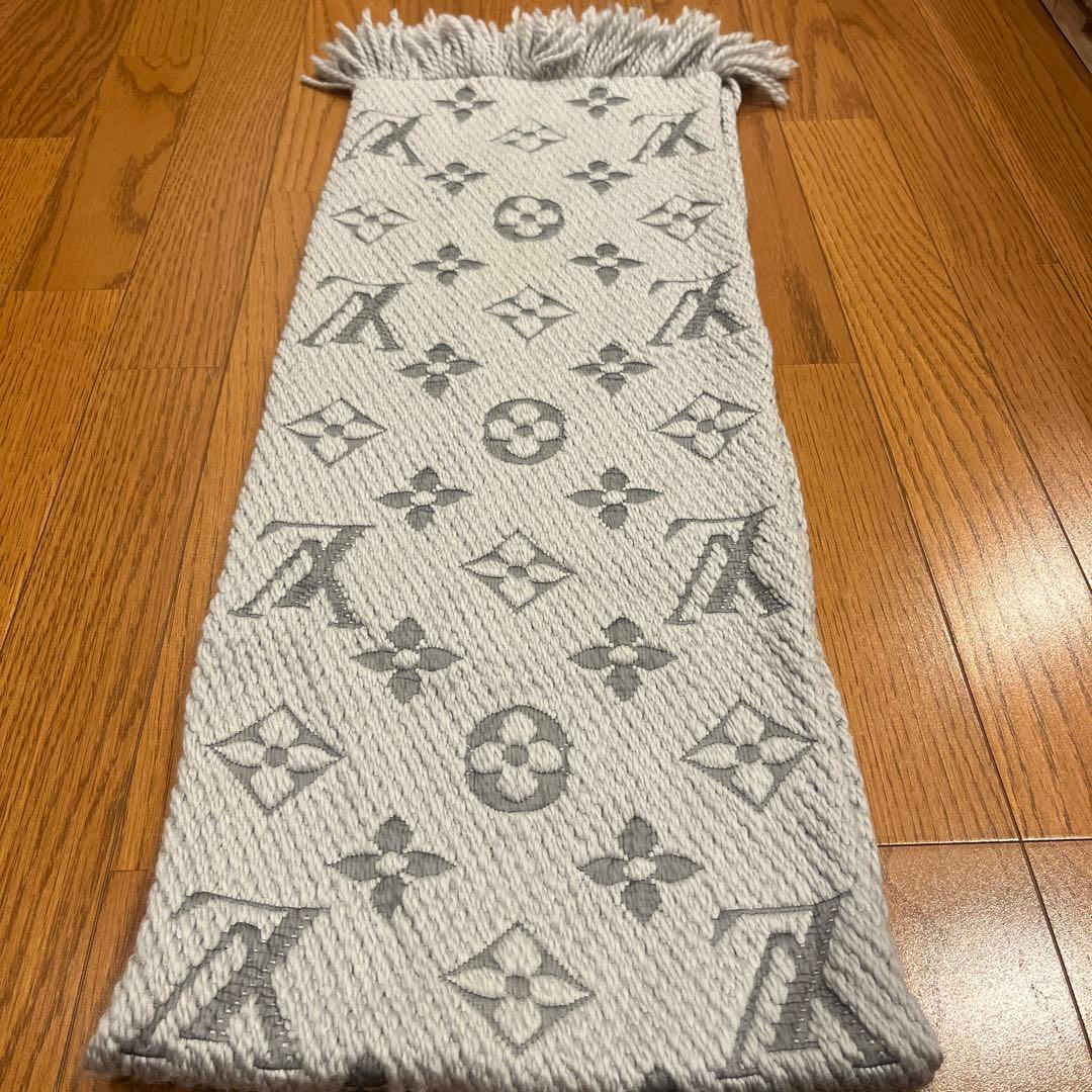 Louis Vuitton グレー マフラー M74242