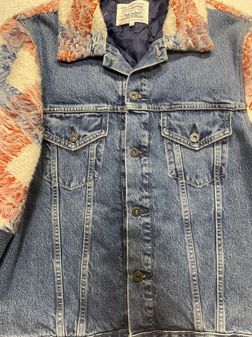 リーバイス　メイドアンドクラフテッド　デニム　ブルゾン　キルティング　Mサイズ