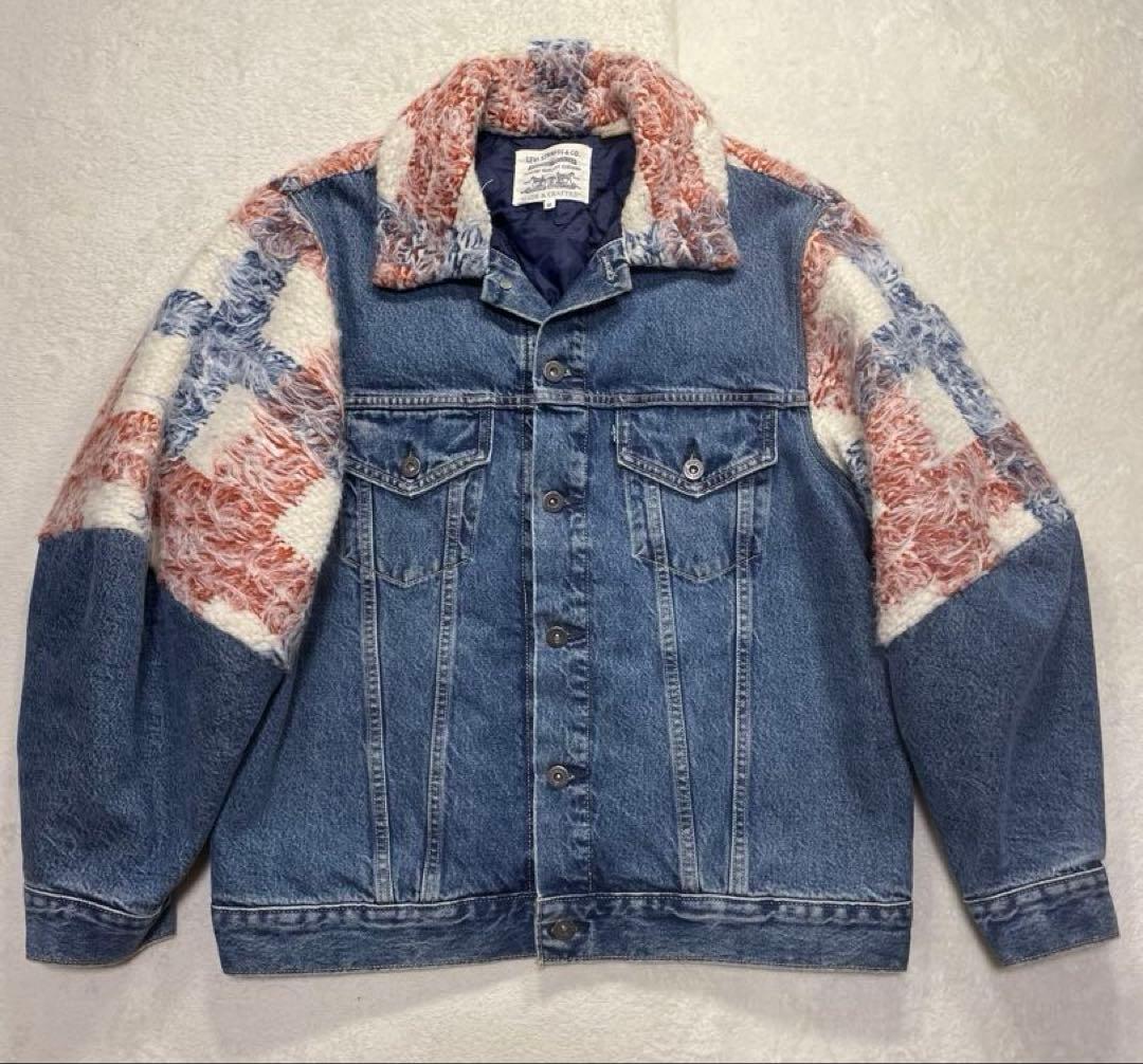 リーバイス　メイドアンドクラフテッド　デニム　ブルゾン　キルティング　Mサイズ