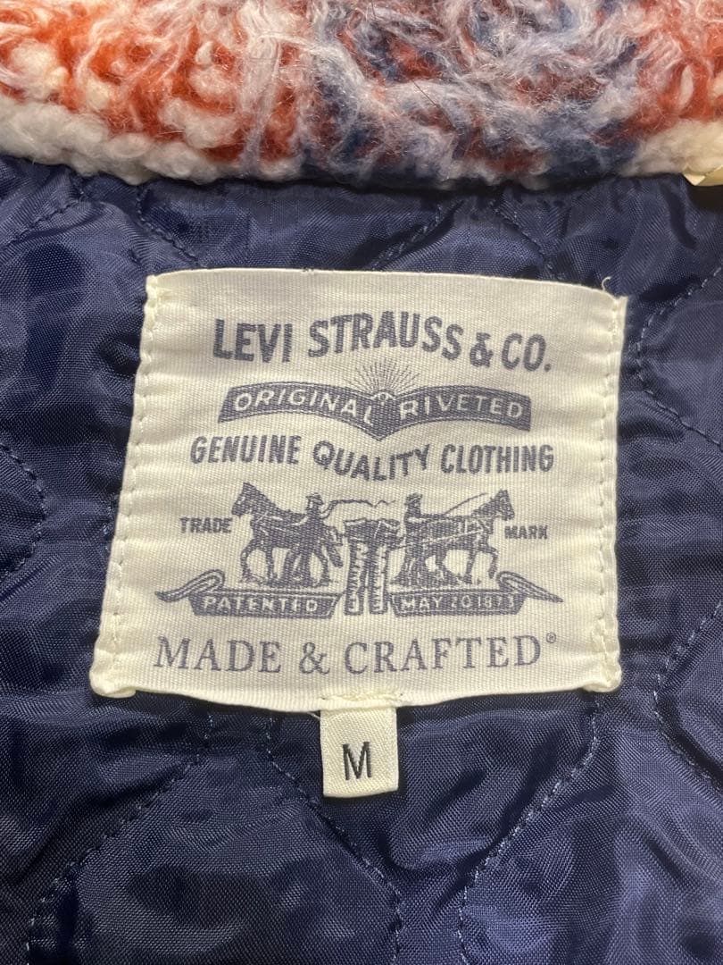 リーバイス　メイドアンドクラフテッド　デニム　ブルゾン　キルティング　Mサイズ