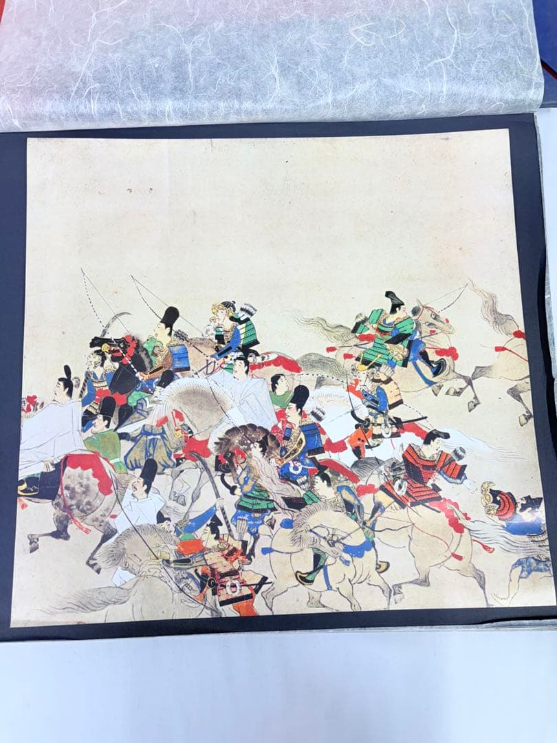 日本戦記物語画集 イラスト集 本 歴史 絵 英語