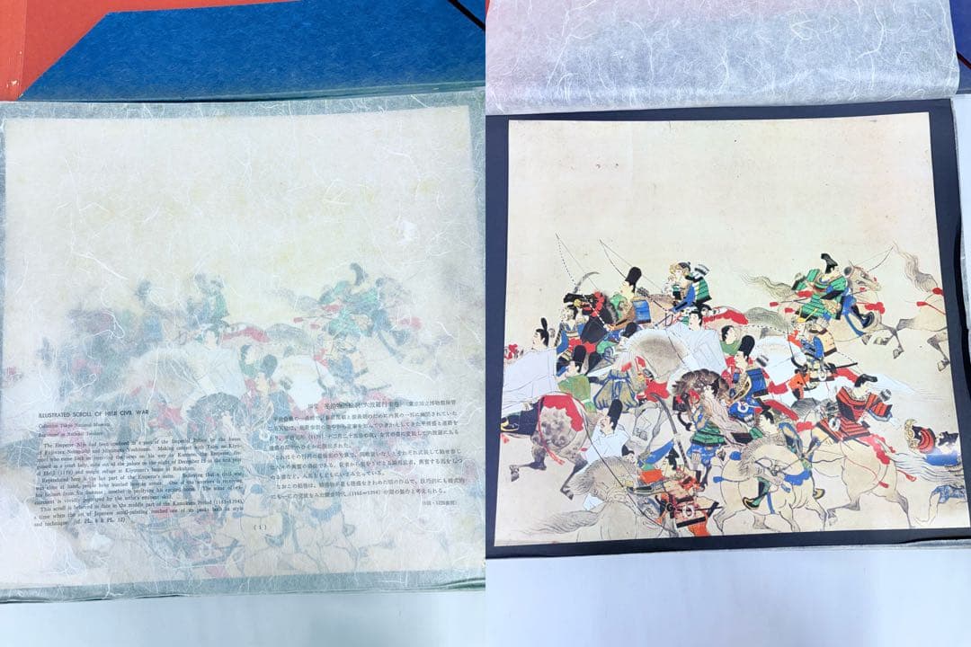 日本戦記物語画集 イラスト集 本 歴史 絵 英語