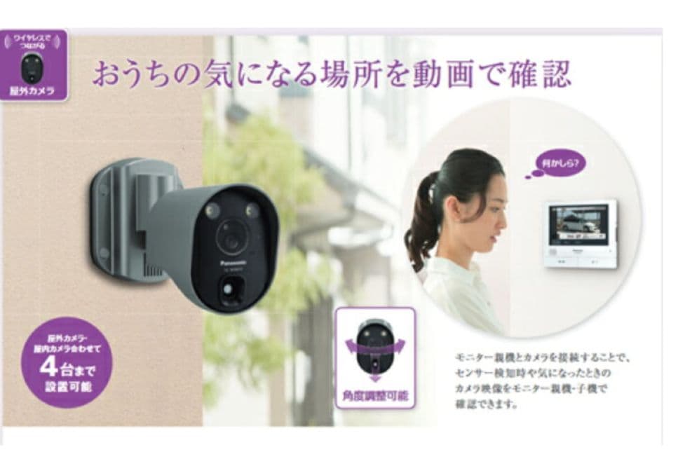 Panasonic VL-WD813X センサーライト付 屋外ワイヤレスカメラ