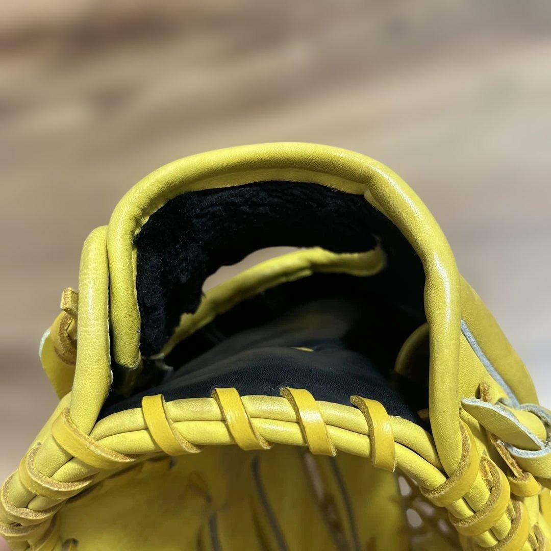 ハム太郎さん専用　ハイゴールド　イエロー レザー 軟式グローブ