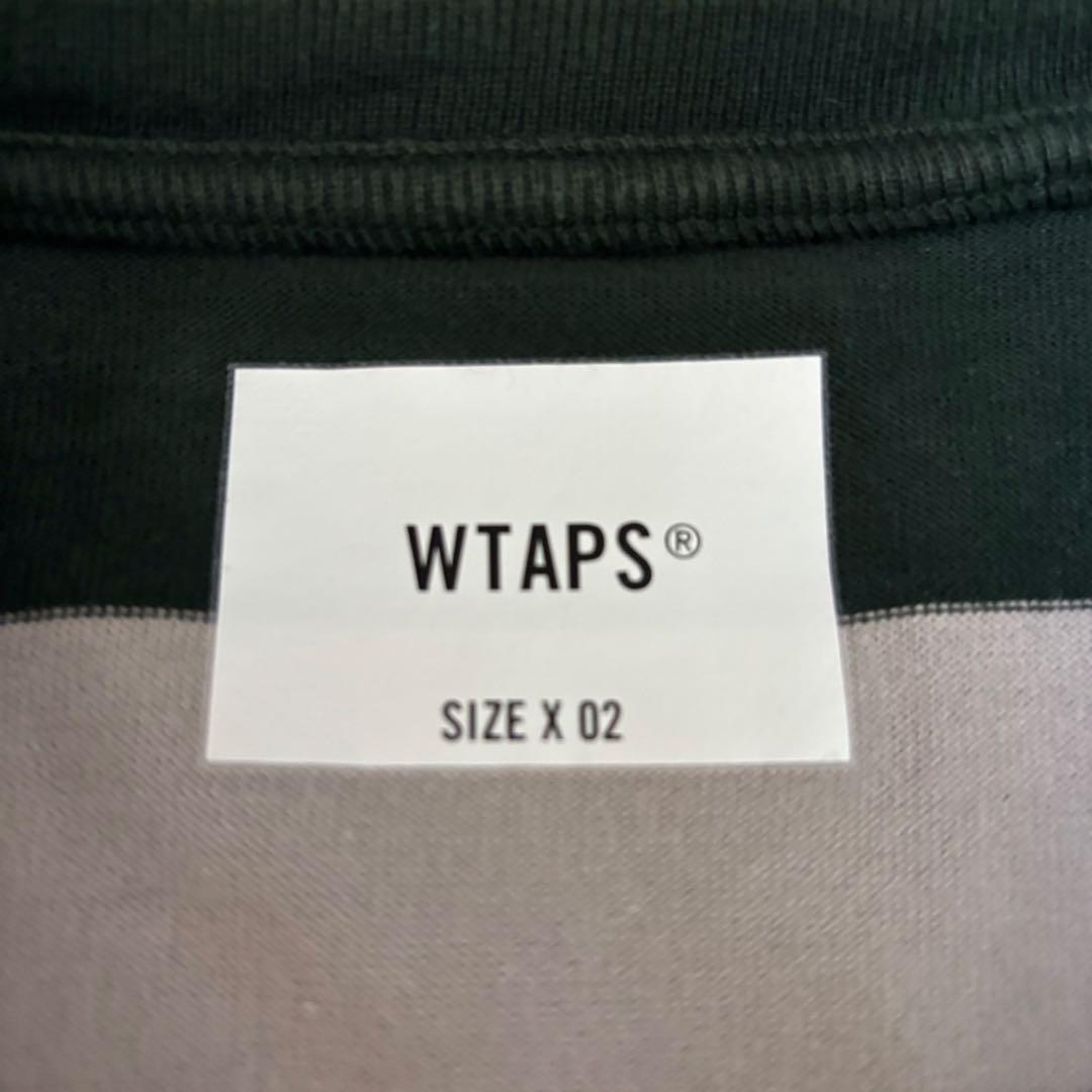 WTAPS 22SS LANE ボーダー L/S COTTON GREEN M