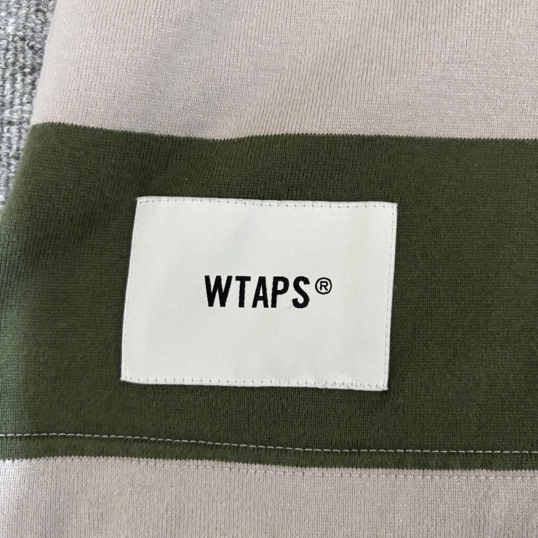 WTAPS 22SS LANE ボーダー L/S COTTON GREEN M