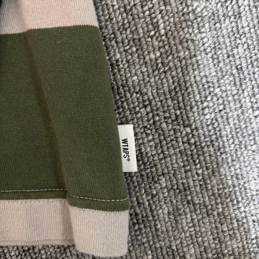 WTAPS 22SS LANE ボーダー L/S COTTON GREEN M