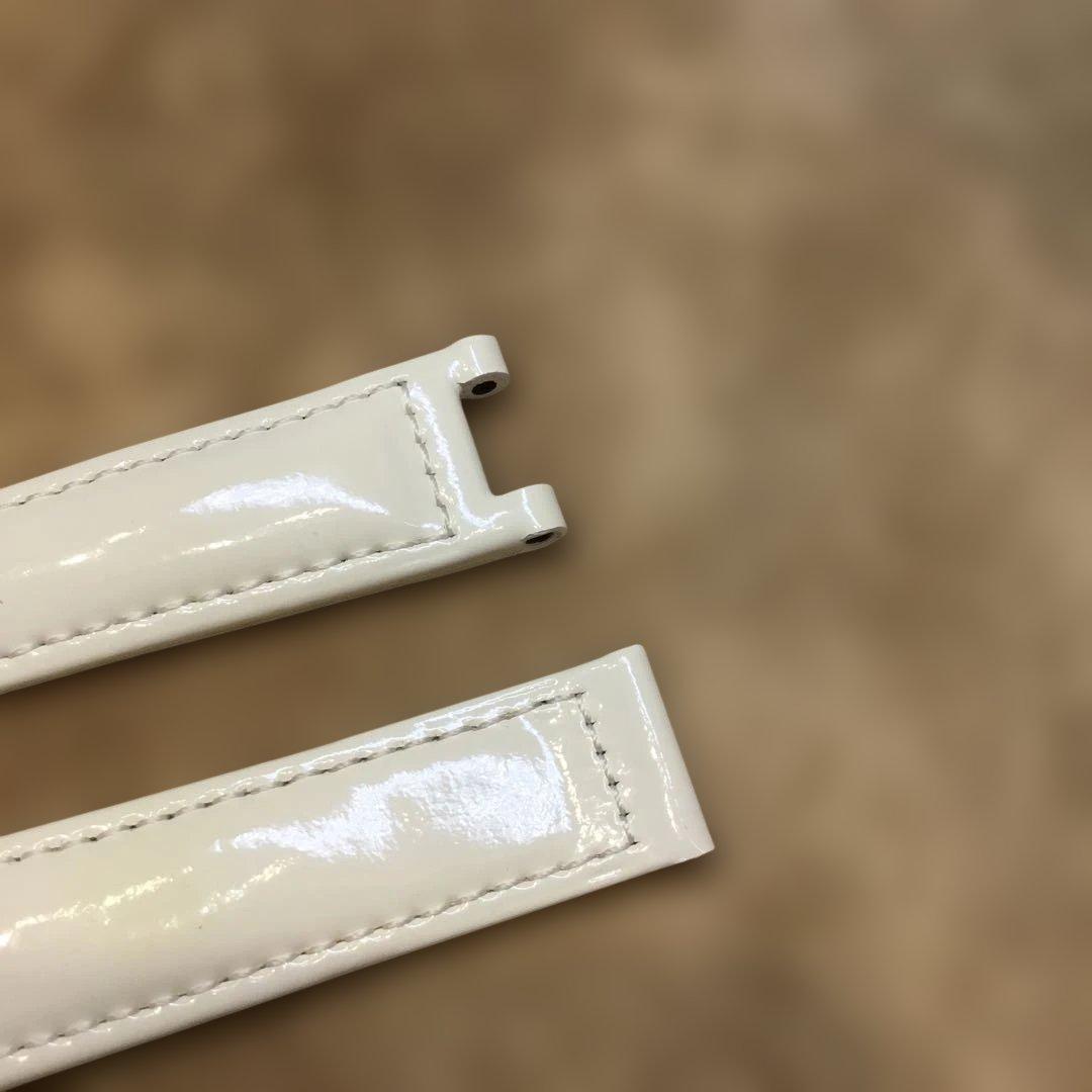 カルティエ　エナメルベルト　アイボリー　18ミリ　(A184)