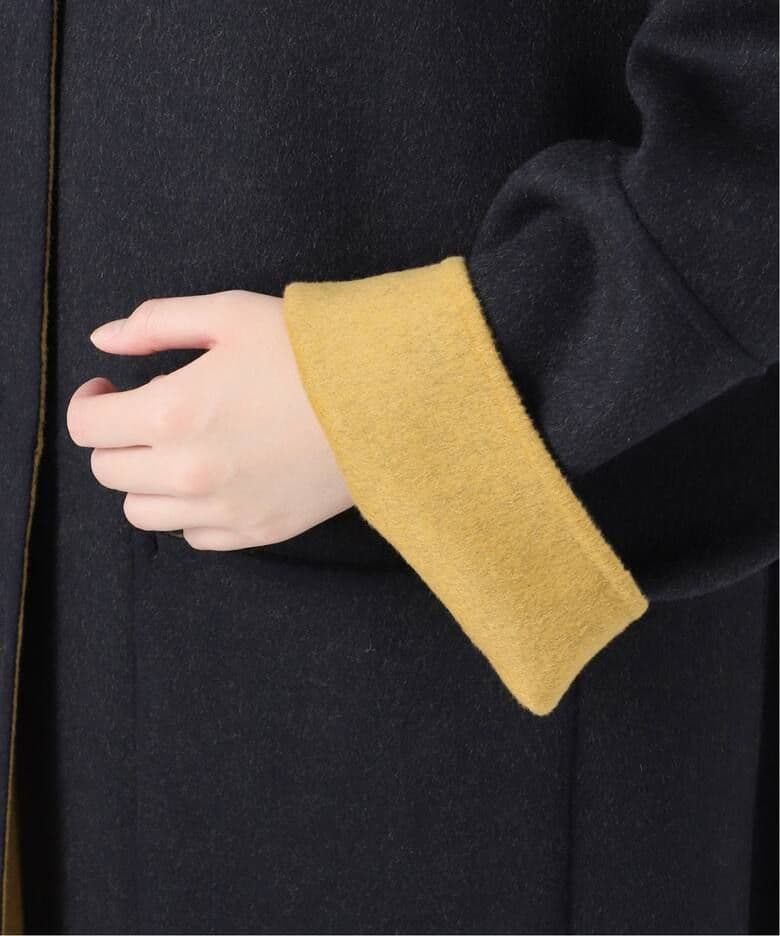 【美品】B.C.STOCKブレンドリバーシブルコートネイビー×イエローsizeS