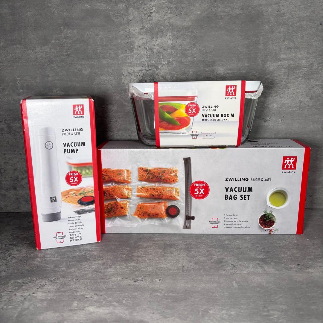 新品✨ZWILLING ツヴィリング フレッシュ&セーブ 真空ポンプ　4点セット