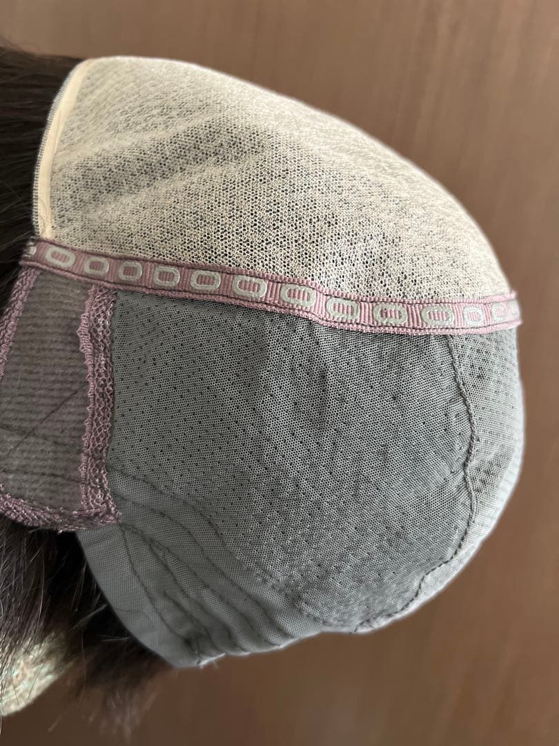 総手植え人毛ウィッグ☆自然☆ ふわっと軽いカールショート☆☆ST86 黒