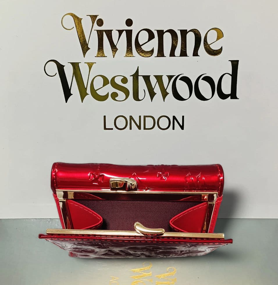 【新品】Vivienne Westwood 3つ折り財布 エナメル 赤 正規品