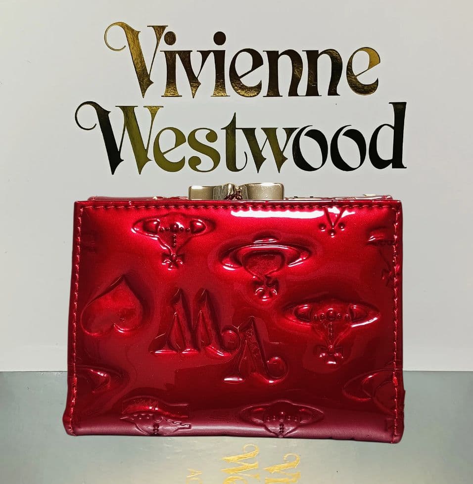 【新品】Vivienne Westwood 3つ折り財布 エナメル 赤 正規品