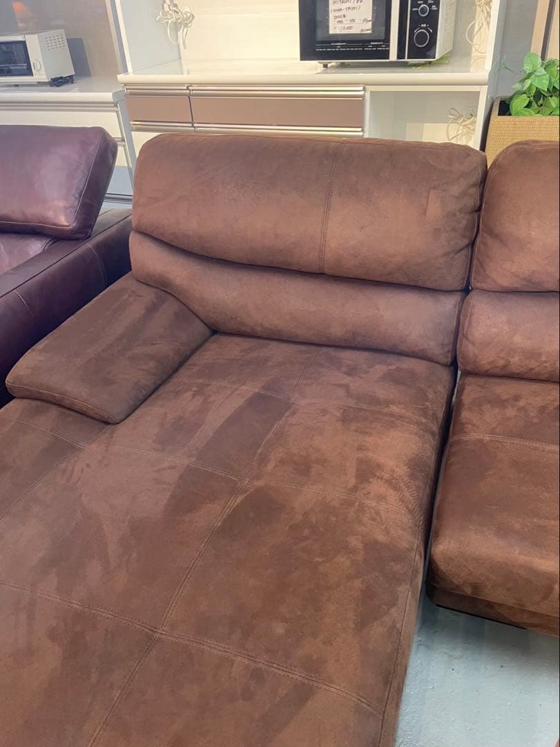 TMS　カウチソファ　レザーテックス　関家具　【展示品】