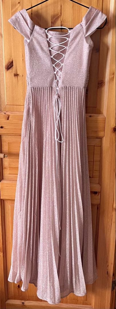 JEANMACLEAN ピンクゴールドロングドレス Sサイズ　ジョンマクレーン