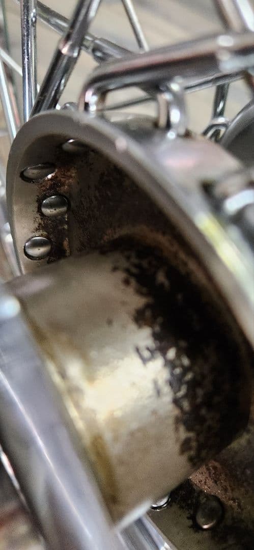 ハーレー　２１インチホイール　　　　ショベル（バリ山タイヤ付き)