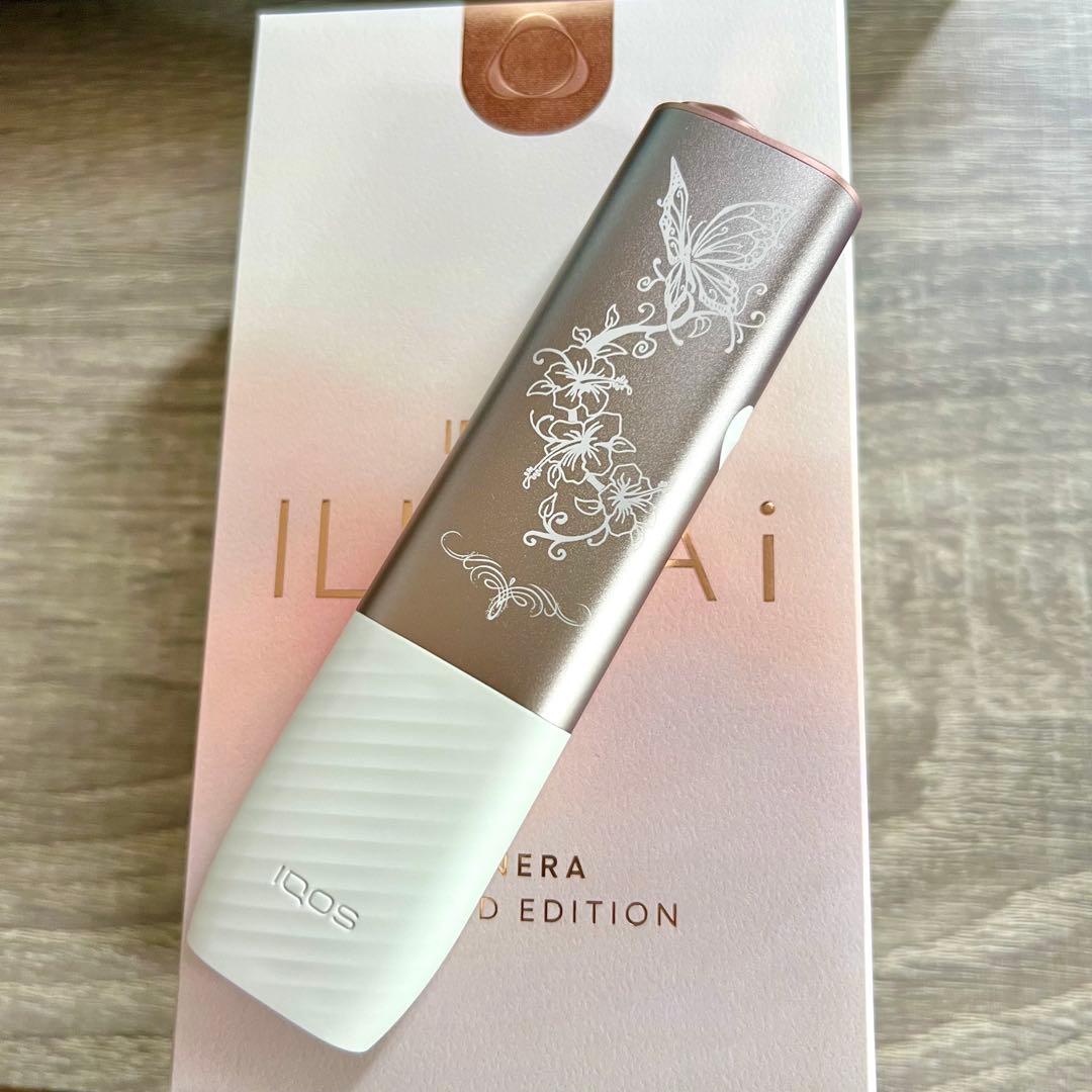 アゲハ蝶 デザイン iQOS アイコス イルマ i ワン ミネラ モデル 金