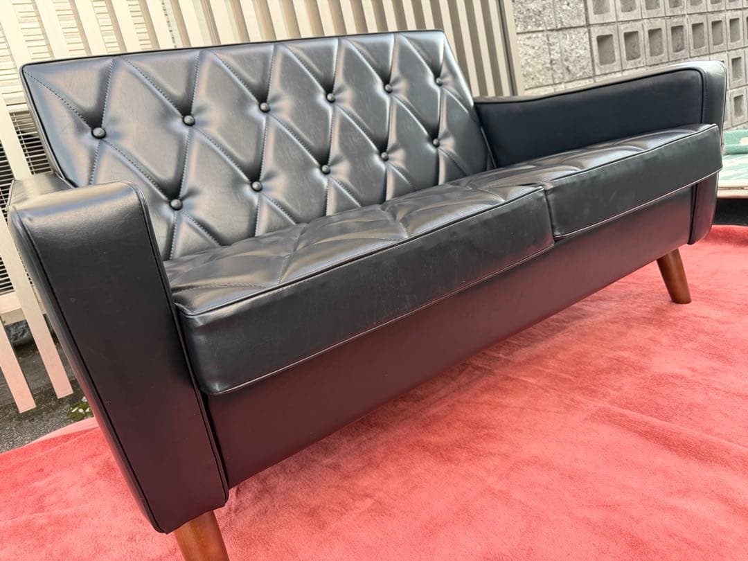 奈良Karimoku カリモク60 ロビーチェア 2シーター 2人掛けソファ2P