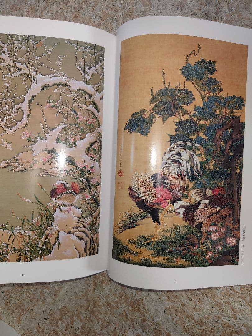 【美品・豪華本】伊藤若冲 画集 ／紫紅社／動植綵絵・花鳥画・日本画 アートブック