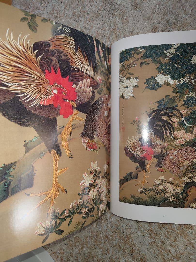 【美品・豪華本】伊藤若冲 画集 ／紫紅社／動植綵絵・花鳥画・日本画 アートブック