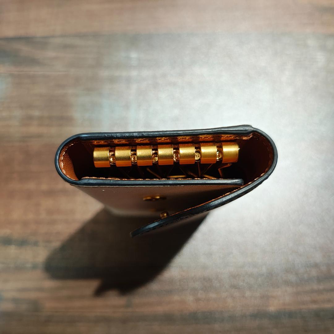 MARNI ネイビー ホワイト キーケース【付属品完備】