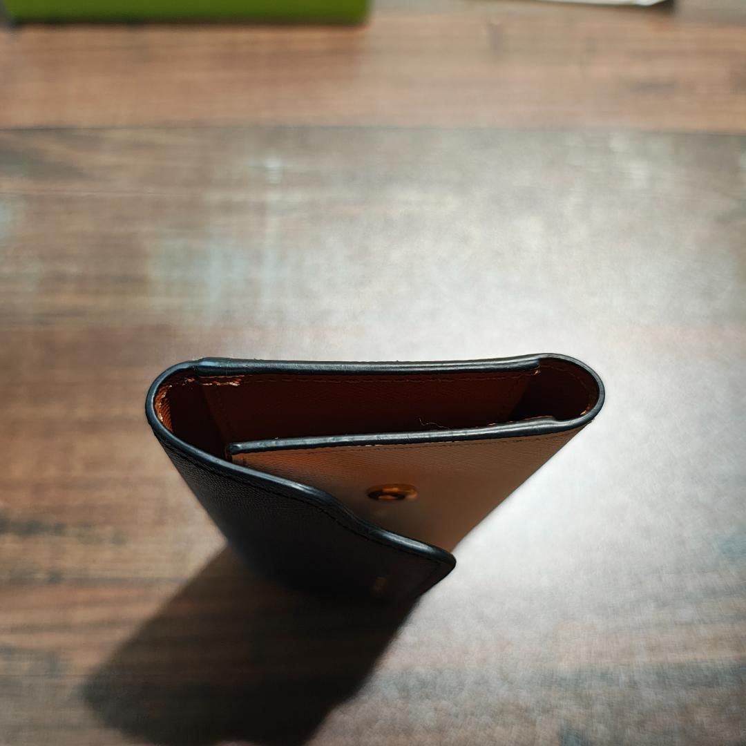 MARNI ネイビー ホワイト キーケース【付属品完備】