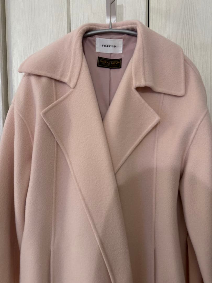 即発送！FRAY I.D ウールトレンチリバーコート　ピンク♡ゆん