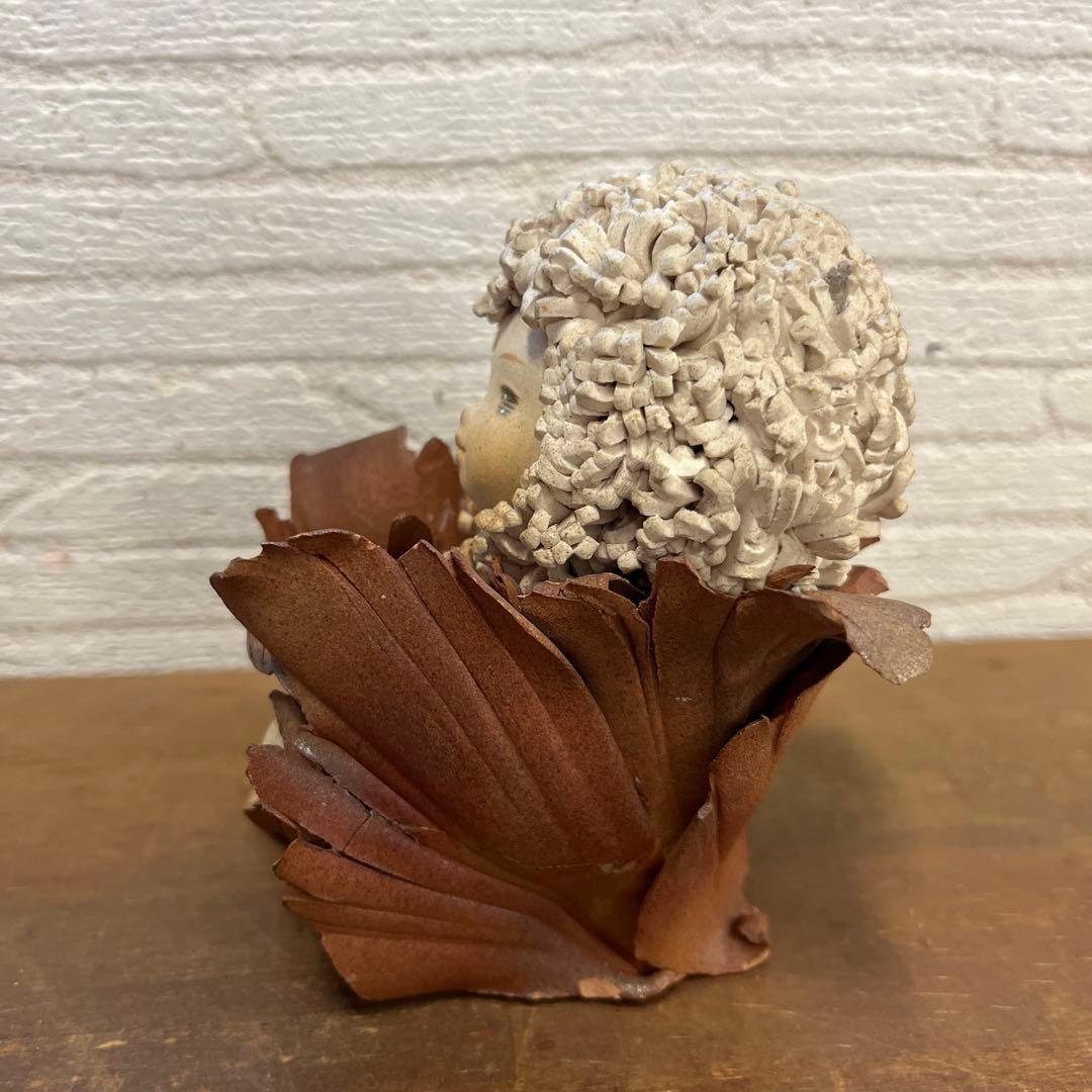 陶器人形 森の精 創作人形作家 竹内祥子 オブジェ 置物 アンティーク