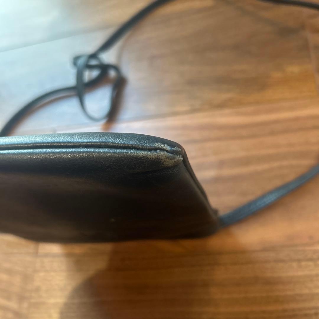 人気 LOEWE ロエべ アナグラム ロゴ レザー ショルダーバッグ ブラック