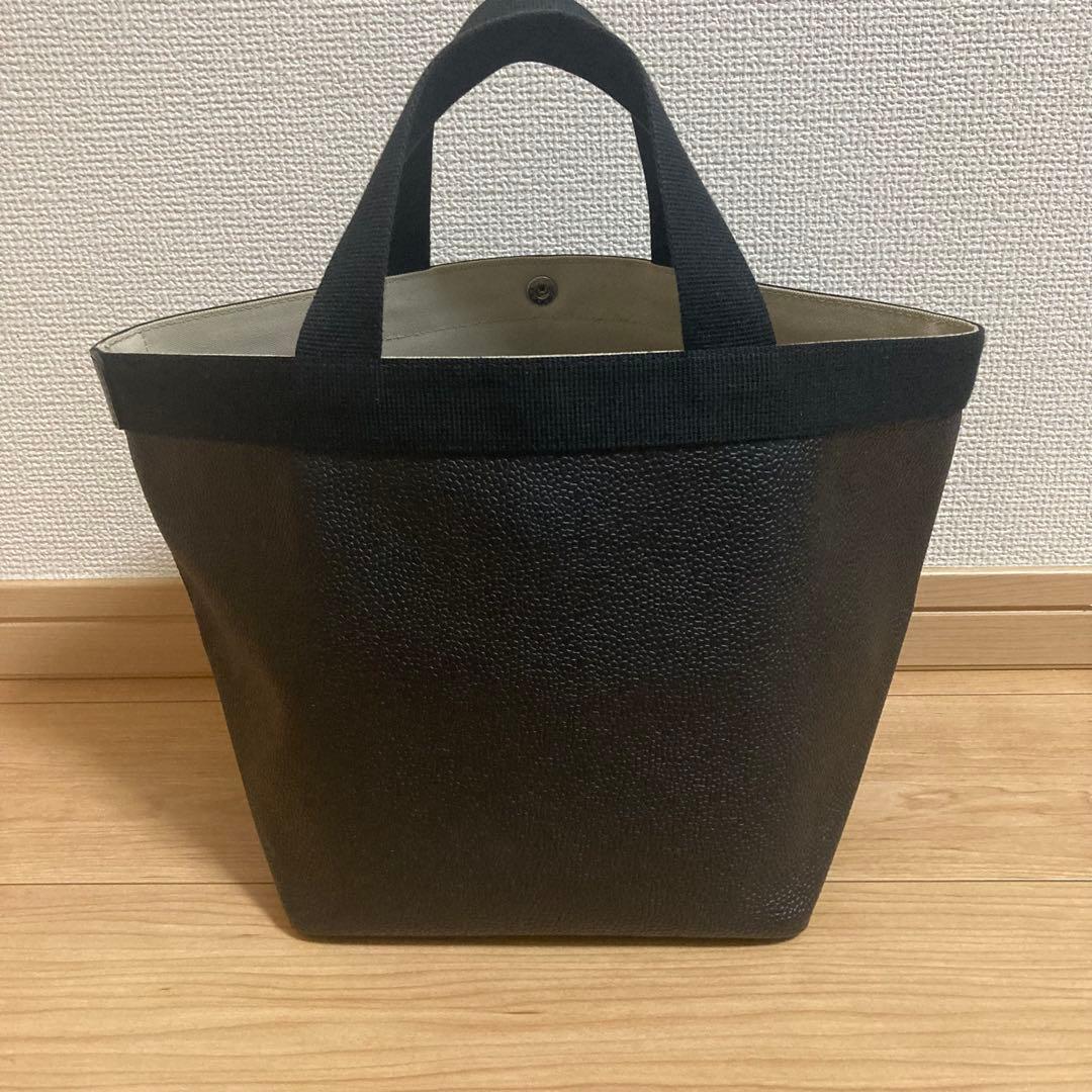 極美品◉エルベシャプリエ◉707GP◉リュクス舟型トートM◉ノワール◉ブラック