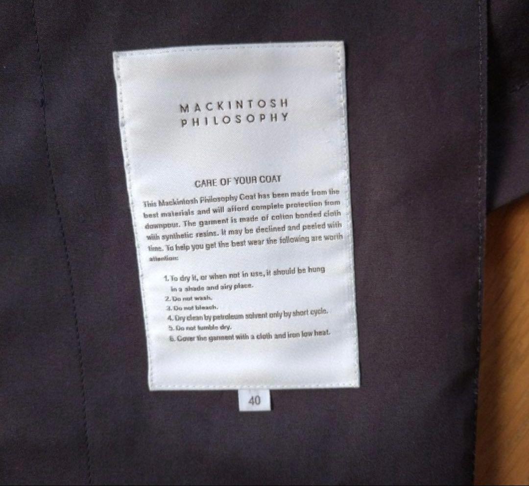 MACKINTOSH PHILOSOPHY ネイビー トレンチコート