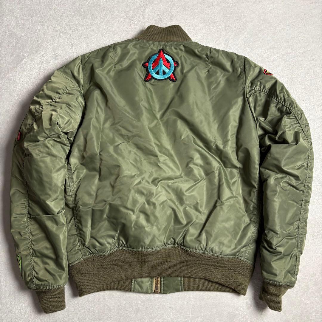 stussy schott ショット　コラボ　ma1フライトジャケット