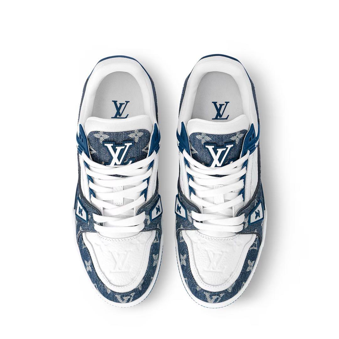Louis Vuitton デニムスニーカー ネイビー/ホワイト