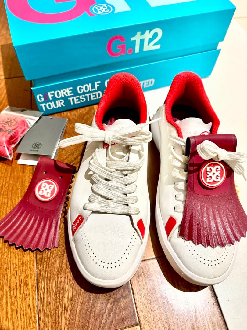 G/FORE G.112 ゴルフシューズ ホワイト/レッド　美品