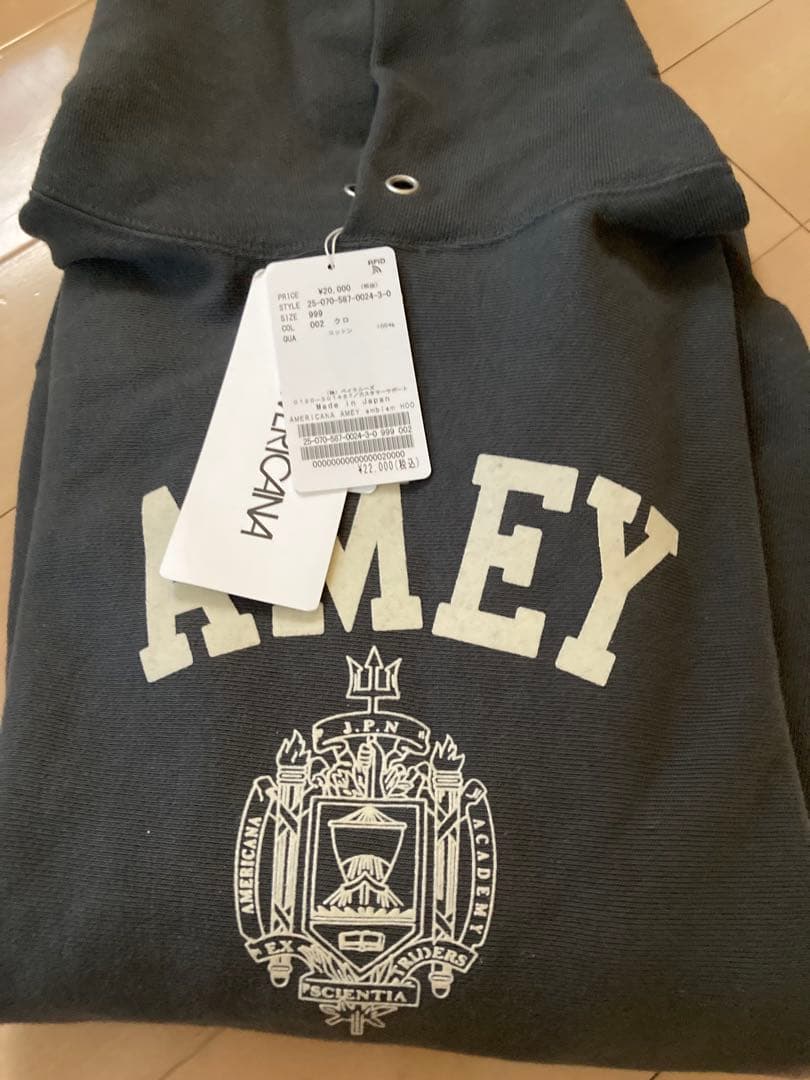 【AMERICANA/アメリカーナ】AMEY emblem HOODIE